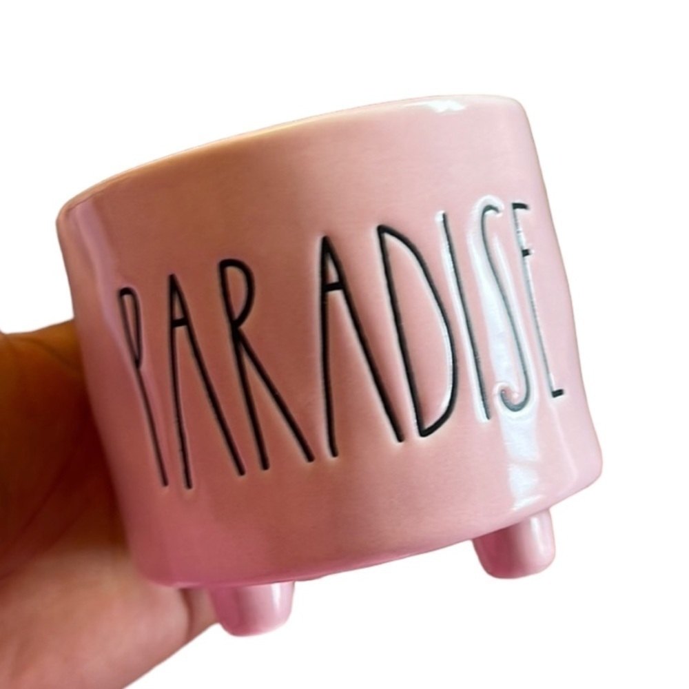 PARADISE candle pink RAE DUNN double sided flip flops summer